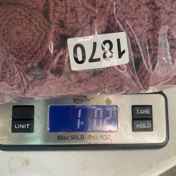 Denim 24/7 Crochet Tunic Womens L Burgandy Chunky‎ Open Knit Layer Boho Top - Picture 10 of 10